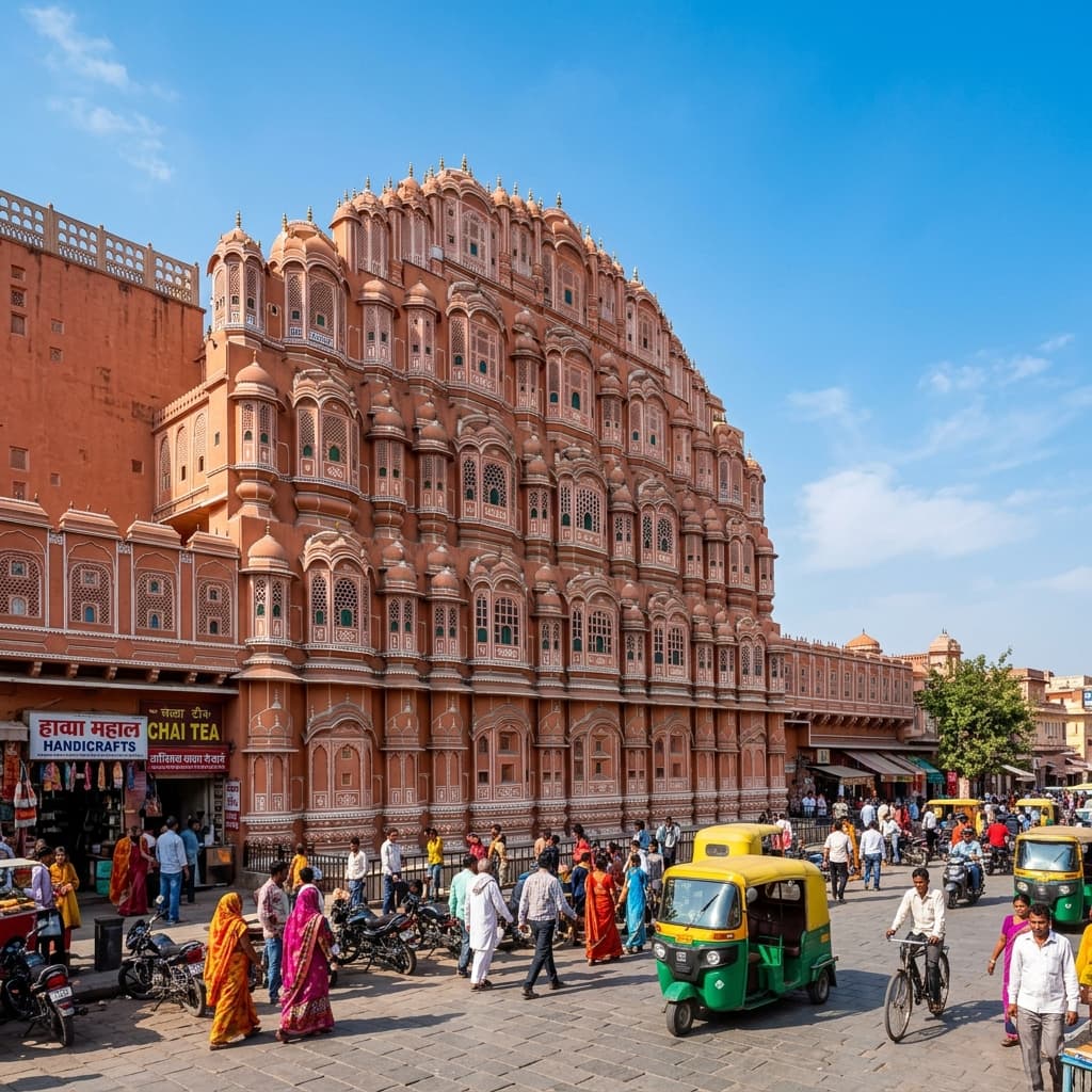 Sonkhiya Tours 16 Seater Force Urbania at Rajasthan Heritage Palace in Jaipur